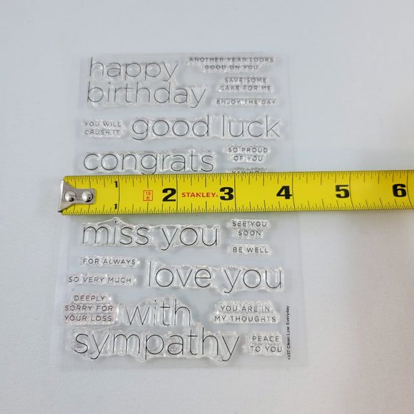 Simon Says Stamp Clean Line Everyday Clear Stamp Set And Dies Birthday Sympathy - Picture 8 of 8
